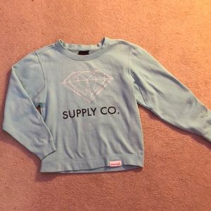 Blue/teal Diamond Supply Co. Sweathirt